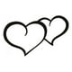 thumbnail image 1 of Decomural Two Love Hearts Valentines WS-15377, 1 of 2