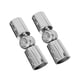 thumbnail image 1 of 2 Uds Barra De Cortina Conector De Esquina Puerta De Vidrio De Baño Resistente Con Tornillos 19mm Pulido, 1 of 3