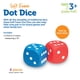 thumbnail image 3 of Foam Dice Learning Resources con puntos rojos y azules, 6 caras, juego de 2, 3 of 3