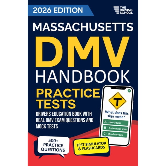 Manual del DMV de Massachusetts: guía de práctica para el examen de manejo