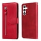 thumbnail image 1 of Funda con Cremallera para Samsung Galaxy S23 FE, Carcasa Cartera de Cuero PU con Soporte y Tarjetero, 1 of 6