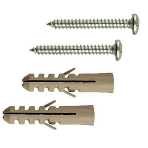Rukafe Basics - Set Tarugo Concreto Y Roscalata 5Mm / #6 X 1.1/2"" 10 Juegos