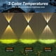 thumbnail image 3 of Luces solares para vallas Ellasay, paquete de 6 unidades, impermeables, IP65, 12 h, 3 of 6