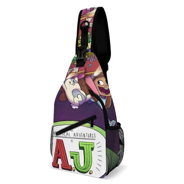Hey AJ Riñonera Bandolera con Estampado Integral para Hombres y Mujeres, Bolso Cruzado Gráfico de Tendencia, Mochila de Hombro Streetwear para Ciclismo y Deportes, Riñonera Versátil Casual