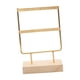 thumbnail image 5 of Soporte para pendientes, base de madera, metal, toalla de joyería con agujeros, soporte grande para pendientes, organizador de pendientes, estante de , 2 capas, 5 of 5