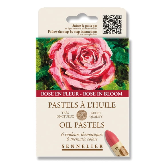 Pasteles Al Óleo Rose Bloom Set De 6