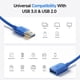 thumbnail image 4 of Cable de extensión USB Cable Matters, paquete de 2 unidades, 5 Gbps, USB 3.0, 1,8 m, 4 of 7