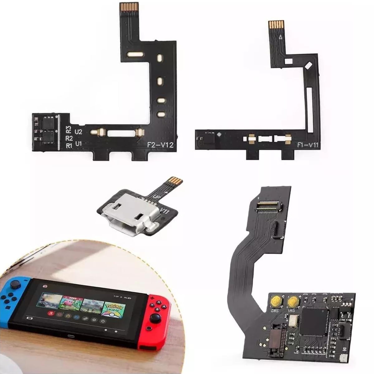 Reemplazo Chip Cable Cpu Aaronmei Nintendo Switch Oled Lite
