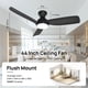 thumbnail image 3 of Ventilador de Techo Consciot Bajo Perfil 44" con Luz y Control Remoto de 6 Velocidades, 3 of 8
