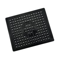 Magideal - Alfombrilla Para Fregadero, Reutilizable, Compacta, Multiusos, Resistente Al Calor, Para Secar Platos, Alfombrilla Para Encimera Para Cristalería, Enc Rectángulo Negro