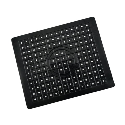 Magideal - Alfombrilla Para Fregadero, Reutilizable, Compacta, Multiusos, Resistente Al Calor, Para Secar Platos, Alfombrilla Para Encimera Para Cristalería, Enc Rectángulo Negro