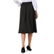 thumbnail image 3 of Faldas Midi para Mujer Línea A Fluidas de Cintura Alta Falda Larga Casual con Bolsillos 2025 M Negro, 3 of 6