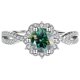 thumbnail image 1 of Moissanite Anillos de Boda para Mujer 1 Uds Corte Redondo Color D VVS1 Anillos de Diamante Verde/rojo/rosa Plata Esterlina S925 Anillos de Compromiso Moissanite con Certificado, 1 of 9