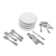 thumbnail image 4 of Plato De Porcelana Para Casa De Muñecas 1/12, Caja Para Habitación De Casa De Muñecas, Muebles Para Muñecas Infantiles, Argent, 4 of 5