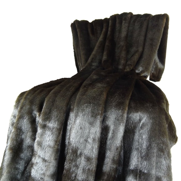 Cojín decorativo Plutus Brands Plutus Tip Dyed Mink 60 x 96 cm café oscuro