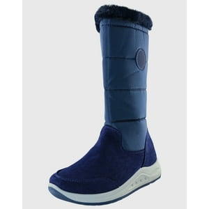Danicolle Calzado - Bota Media Pierna Parka Azul Danicolle