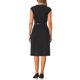 thumbnail image 3 of INSPIRE CHIC Vestido Elegante de Mujer con Mangas Cortas y Cinturón para Trabajar, Vestidos de Tubo Negro XS, 3 of 6