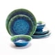 thumbnail image 1 of Juego de vajilla Topmela de 12 piezas de melamina azul verdoso, 1 of 9