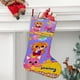 thumbnail image 2 of PINKFONG Tema: Calcetines de Navidad, fino lino blanco para colgar en escaleras y chimenea, decoración navideña para el hogar, regalo de Navidad. 54cm × 38cm, 2 of 5