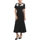 thumbnail image 4 of INSPIRE CHIC Vestido de cóctel para mujer con bordado floral, cuello redondo, cola de pez, vestido formal de noche, talla M, negro, 4 of 5
