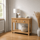 thumbnail image 2 of Arrimo "Dual Space" 2 Cajones Consola de Madera con Repisa - Natural - 100x35x80 cm, 2 of 3