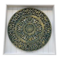 Genérico - Decoración Pared Cuadro Arte Mural Mándala Contraste Jhn