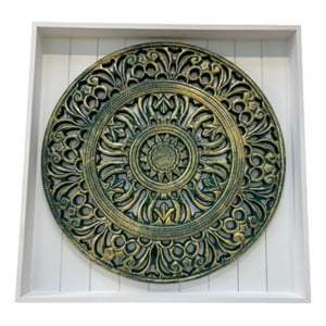 Genérico - Decoración Pared Cuadro Arte Mural Mándala Contraste Jhn