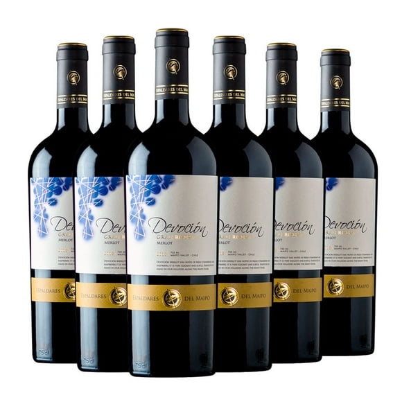 Caja x6 Vinos devoción gran reserva merlot