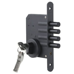 Cerrojo Embutir Odis 600 Llave-Llave - Negro