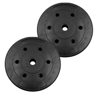 Linea Sport - Par Discos Pre-Olímpico Pvc 7.5Kg C/U Total 15Kg