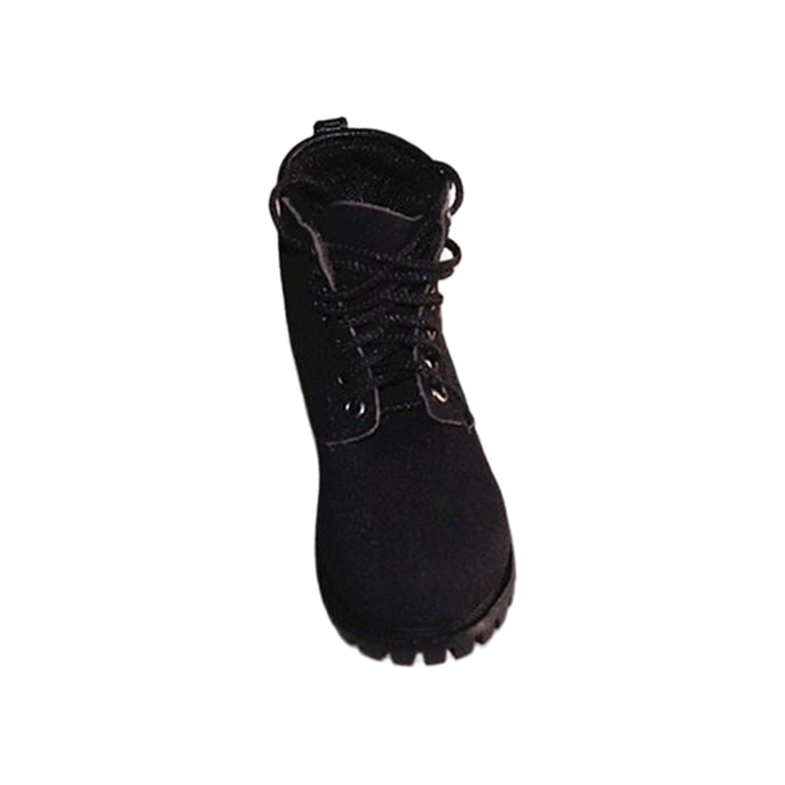 Bothyi - Zapatos De Figura A Escala 1/6, Accesorios De Soldados Para Ropa Acc De 12 Pulgadas, Color Negro