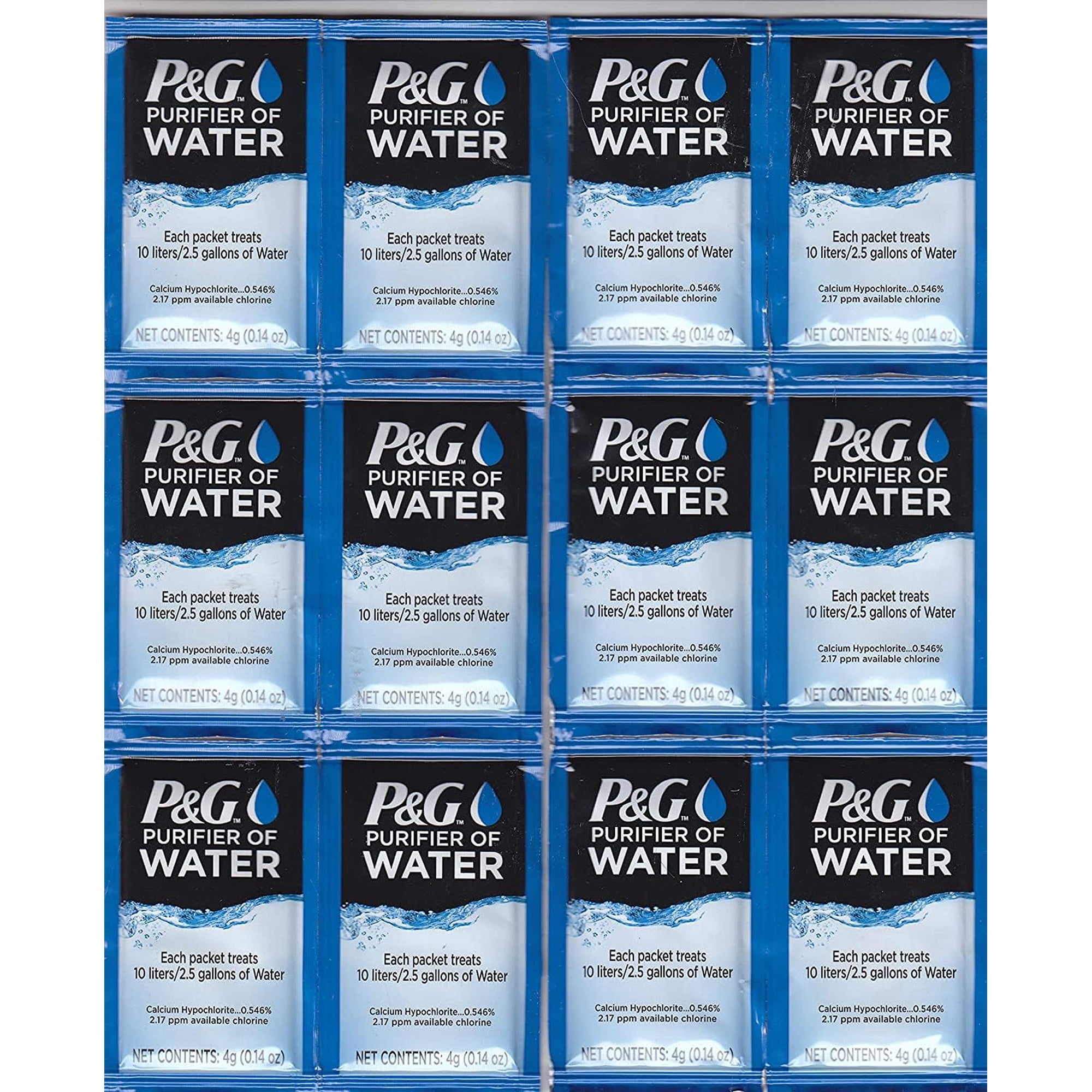 Purificador De Agua P&g Purificador De Agua Portátil (12 Paquetes)