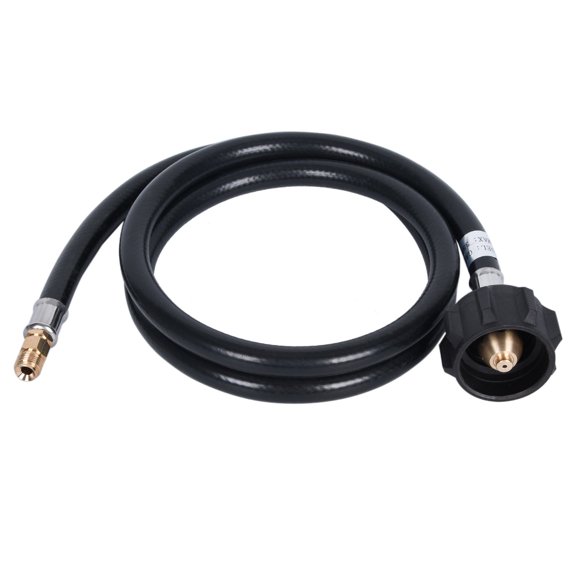 Manguera de propano GasSaf RV de 4 pies con conector QCC1, Acme x 1/4 pulgadas con destello macho invertido