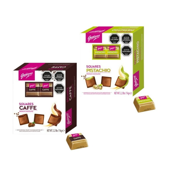 Pack chocolate Bombón Pistacho 1kg + 1 Café 1kg