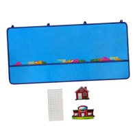 Magideal - Tabla De Asistencia Al Aula Con 72 Tarjetas 78 Ganchos 74X35Cm Cartel De Organización De Pared En Bolsa Colgante Para Profesor De Guardería Preescolar