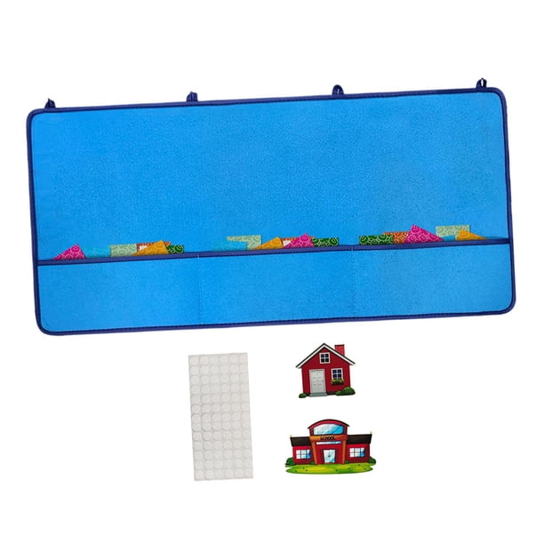 Tabla de asistencia al aula con 72 tarjetas 78 ganchos 74x35cm cartel de organización de pared en bolsa colgante para profesor de guardería preescolar