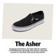 thumbnail image 2 of Zapato Vans Asher Slip-On para mujer, cómodo, color blanco, talla 7.5, 2 of 3