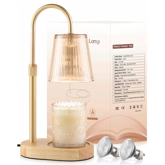 Calentador de Velas Warlisou Lámpara Eléctrica con Temporizador 110V/220V