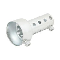 Magideal - Silenciador Para Motocicleta, Eliminación De Ruido, Deflector, Silenciador Final Db Para Motos, Scooters, Sistemas De Plata Corta De 48 Mm