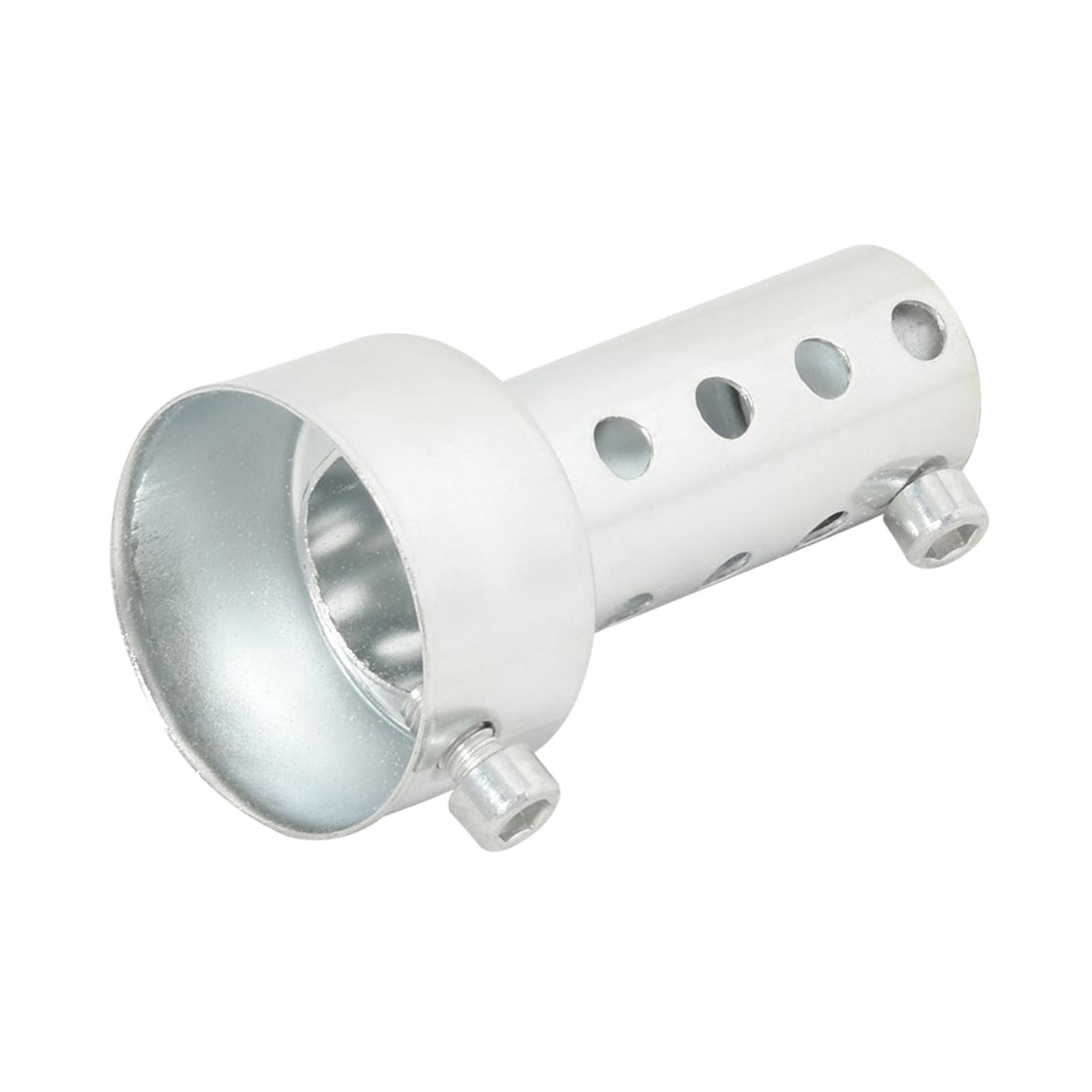 Magideal - Silenciador Para Motocicleta, Eliminación De Ruido, Deflector, Silenciador Final Db Para Motos, Scooters, Sistemas De Plata Corta De 48 Mm