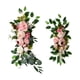 thumbnail image 2 of 2 Guirnaldas Florales Artificiales Para Decoración De Bodas, Coches, Recepción, Rosa Y Blanco., 2 of 5