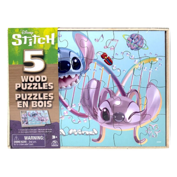 Set Puzzles 5 En 1 De Madera Stitch