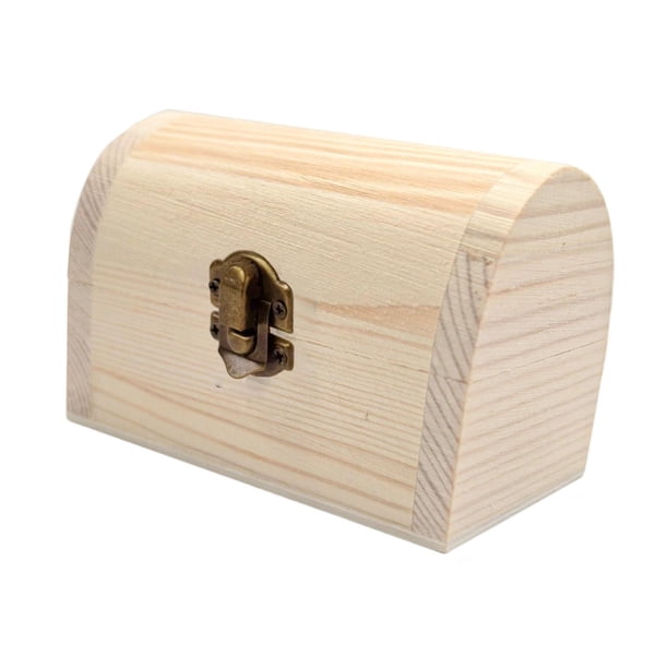 Caja de Joyería de Madera Sin Acabado para Pintar Manualidades Organizador Portátil Estuche Decorativo Alhajero Función Personalizable Adecuada para P Estilo A