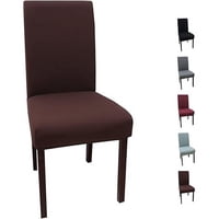 Forros. - Pack 6 Fundas Forro Para Sillas Tela Gruesa- Marron.