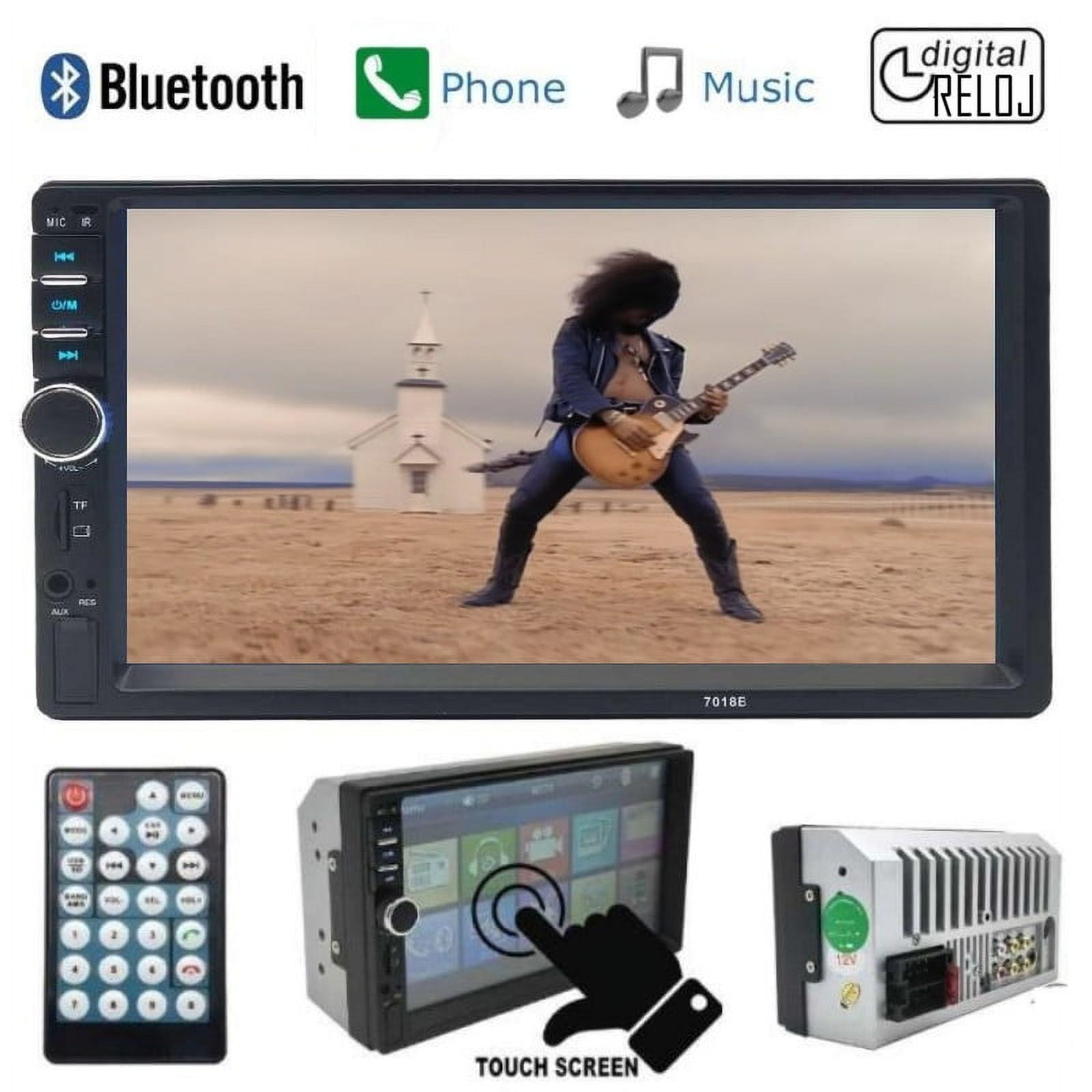 Mj - Radio De Auto Con Pantalla De 7 Pulgadas ( Tamaño 2-din )