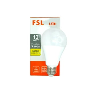 Pack X3 Ampolletas Led A70 13W E27 Universal Luz Cálida Fsl