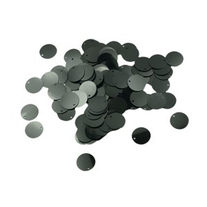 Bothyi - 130 Piezas De Lentejuelas Redondas Sueltas, Planas Y Para Hacer Joyas, Color Negro