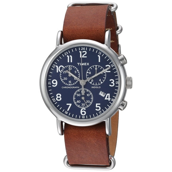 Reloj Timex Weekender Chrono TW2R63200 correa de piel de 40 mm
