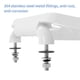 thumbnail image 2 of Asiento De Inodoro Comercial Alargado De 47 Cm Blanco, 2 of 6