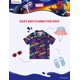 thumbnail image 5 of Camisa hawaiana Disney Marvel Spiderman para niños de 6 a 7 años, 5 of 7